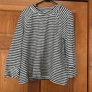 Loft size large bell sleeve top